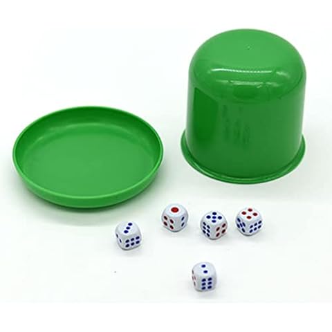 NUOBESTY Würfelbecher mit Deckel Und Tablett-Set Würfelbecher aus Kunststoff Würfelbox Spielstütze Würfelbecher Würfelbecher Cover