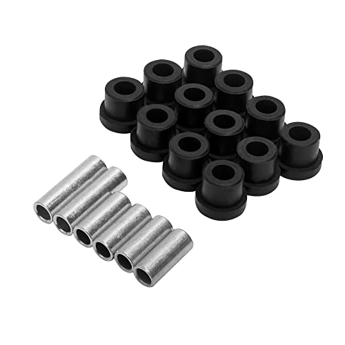 10L0L Golf Cart Front Upper A Arm Suspension Bushings & Sleeves & Screws Kit For Club Car Ds Gas & Electric 1992 Up, Oem# 1016346, 1016349, 1016350, 1016387 #TOP3