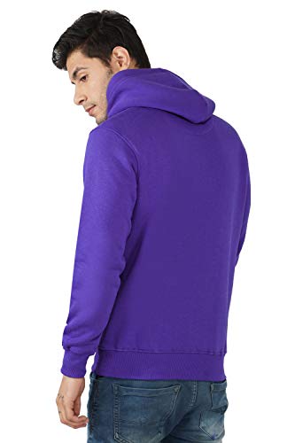 Image of Cotton Fleece Heavyweight 350 GSM Plain Hoodie for Men /Women Unisex Hoodies Hooded Sweatshirt for Winter