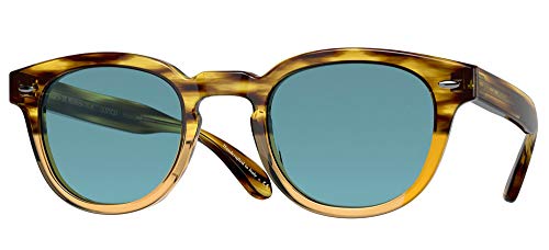 Oliver Peoples Sheldrake Sun Canarywood Gradient/Cobalto One Size