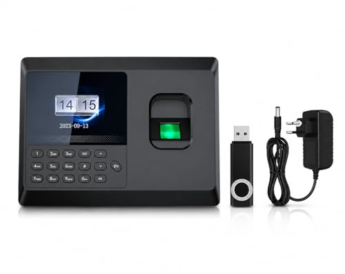 Image of CBK Smart Biometric Attendance Machine - Fingerprint Recognition, USB Backup, Digital Display for Office and School Use (1 Year Warranty)