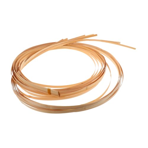 AKOOSY Flexible Bambusstreifen aus Bambus 10 Stück zum Flechten Handgefertigtes Korbflechtmaterial in Beige für Korbflechten und Hochzeitsdekorationen