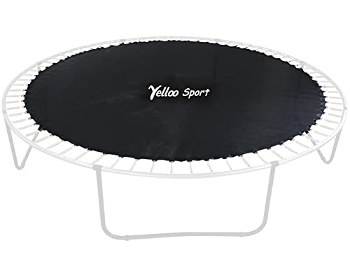 Lona de trampolín de 245 cm con ganchos resistentes para fijación estable de 48 muelles