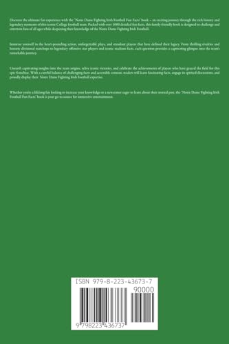 Trivia Ape 9798223436737 Notre Dame Fighting Irish Football Fun Facts thumb #1