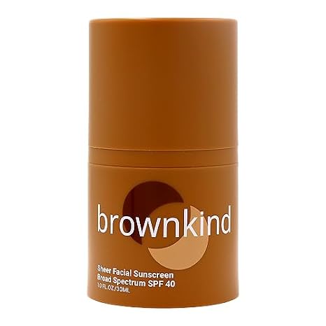 Sheer Facial Sunscreen SPF 40 No White Cast, Lightweight SPF for Melanin-Rich Skin, Broad Spectrum Protection, Wears Well Under Makeup, 30ml
