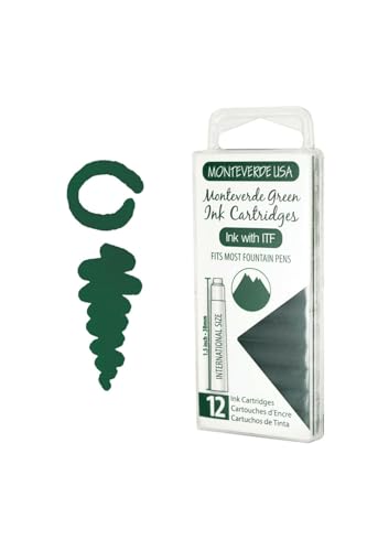 Monteverde G305MG recharge pour stylos roller en encre gel verte fluide