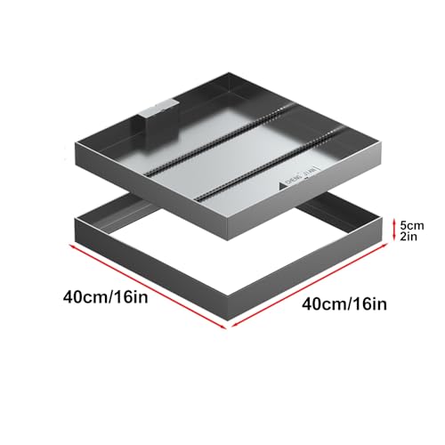 Couvercle Carré pour Eaux Usées Anti-Odeur Encastrable Finition Invisible - 3