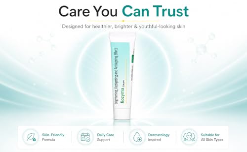Image of Kozyma Skin Whitening Gel - 20g | Pigmentation Corrector & Dark Spot Remover | With Kojic Acid, Arbutin & Niacinamide | Brightening & Anti-Ageing Gel for All Skin Types