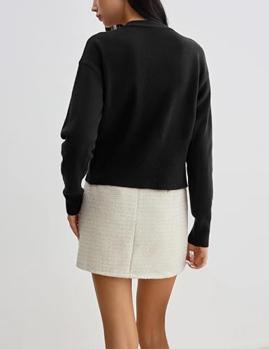 Sweaters for Women Long Sleeve V Neck Lightweight Knitted Outerwear Pullover Sweaters Trendy Tops4