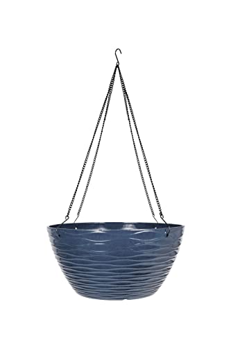 Plant Avenue Plastic Plant Pot, Blue, 35cm