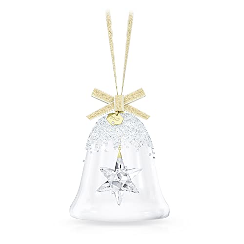 Swarovski Annual Edition Christmas Bell 2022 Ornament, White Crystals, Part of The Annual Edition Collection