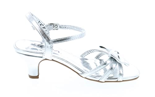 Image of Soda Girly-2 Children's Girl's Open Toe Slingback Block High Heel Sandals