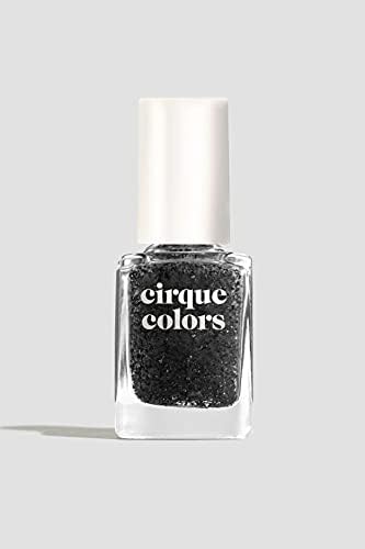 Cirque Colors Spotted - Black speckled Nail Polish Topper - 0.37 Fl Oz (11 mL) - Vegan & Cruelty-Free