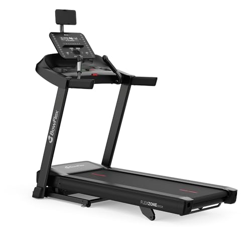 BowFlex Laufband T6 mit Zwei Displays – Alle Trainingsdaten auf einen Blick. Geschwindigkeiten bis zu 20 km/h und Einer motorisierten Steigung von bis zu 15%