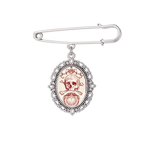 Broche carte de poker couronne rouge M, le cadeau parfait pour joueur