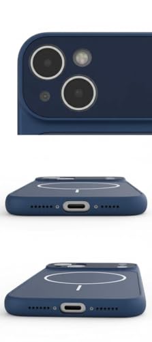 Image of for iPhone 15 Plus |Convert to 17 pro /17 Pro Max Style Premium Back Glass Magsafe Wireless Charge Converter Cover Magnetic Case for iPhone 15 Plus |Convert to 17 pro /17 Pro Max (Blue)