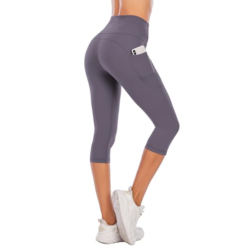 Steppe Leggings Yoga Capri Stampati da Donna a...