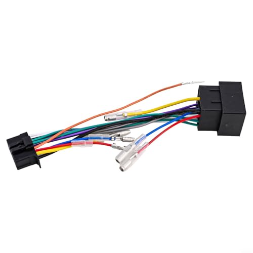 Startbuymore Pin del conector 16 del arnés de cableado para el DEH MVH del pionero para la conversión del ISO en sistemas audios automotrices