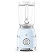 SMEG BLF03 Retro Style Blender – 600W Countertop Blender with 48 oz BPA-Free Jug, 3 Speeds + Pulse, Ice Crush & Smoothie Functions – 50s-Inspired Design-Pastel Blue