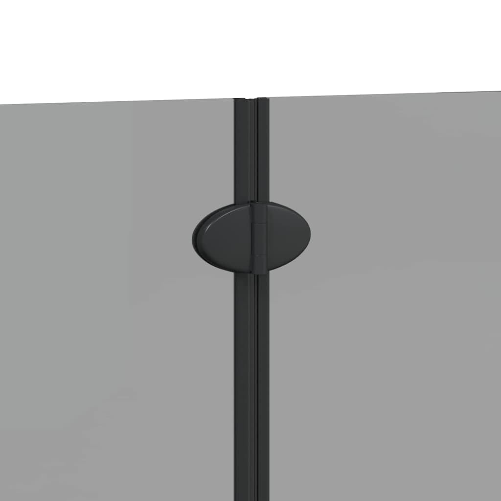 Box Doccia 120x140 Pieghevole in Vetro di Sicurezza e Alluminio per Bagno Paraspruzzi