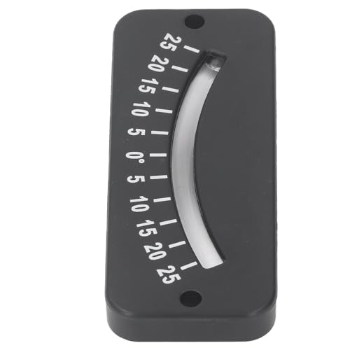 25° Glass Tube Inclinometer ABS Mini Angle Inclinometer Handlebar Slope Meter Slope Gauge with Clear Scale for Horizontal Micro Angle Test for Bike Motorcycle