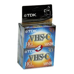 Cassette vidéo VHS-C TDK de haute qualité boîtier durable caméscope 38623