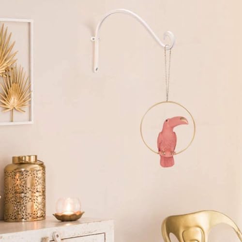 Crochet de jardin blanc étagère fleurs balcon suspension pot - 4
