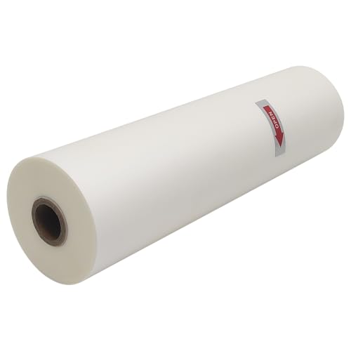INTBUYING 12.6 inches x656 ft BOPP Glue-Based Soft-Touch Laminating Film for Laminating Machine