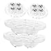 FUNOMOCYA Mini Caster Wheels 4pcs Base Steel to Rotate Universal Small Adhesive Wheels Accessories Mini Appliance Wheels Garbage can Small Wheels Electrical Appliance Mini Mini casters