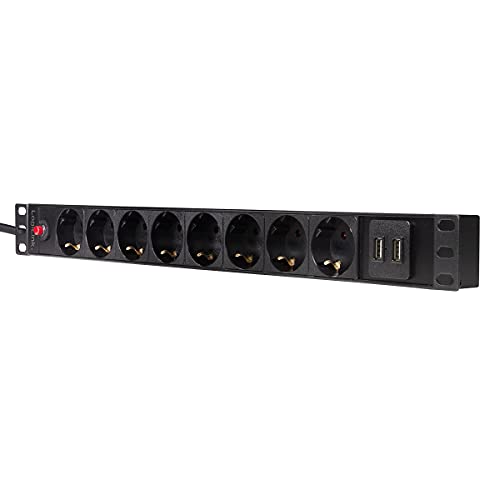 Unité de distribution d'alimentation rackable 8 prises 3500W