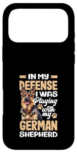 Zu Meiner Verdeidigung War Mit Meinem Schaferhund Spielen �X�}�z�P�[�X iPhone 17 Pro Max �p