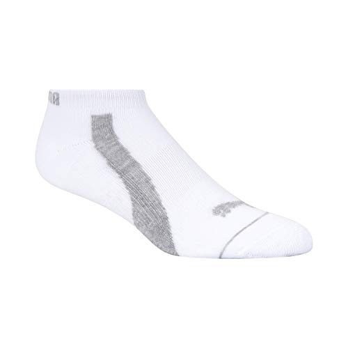 Puma Women's 6 Pack Low Cut Socks, White/Grey, 9-11 #TOP1