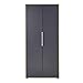 Produktbild trendteam smart living - Garderobenschrank Schrank - Garderobe - Nala - Aufbaumaß (BxHxT) 84 x 185 x 35 cm - Farbe Grau matt mit Asteiche - 172212784