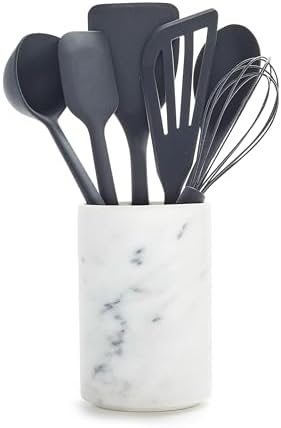 GreenPan Silicone 7 Piece Utensil & Crock Set, Cooking Kitchen Ut...