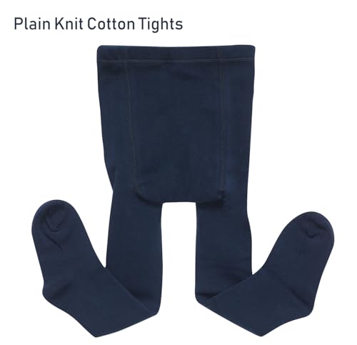LINLIN FAN Girls Tights Kids Cotton School Dress Tights Navy Blue Black White3