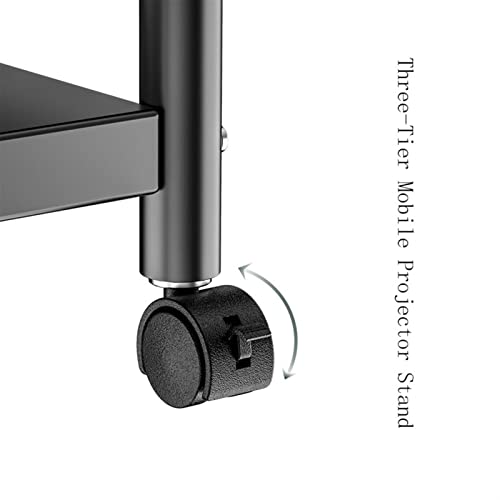 Soporte móvil para proyector con ruedas y estante miniatura 3