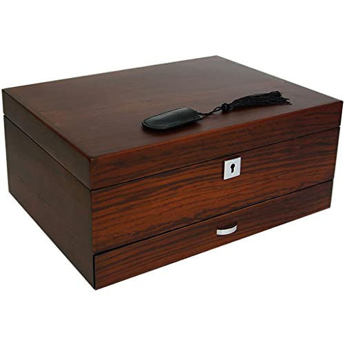 Rangement de petits bijoux sur la coiffeuse boîte en bois multicouche rétro - 3