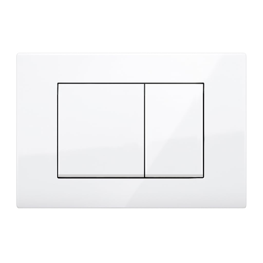 Wunderbad Drückerplatte Kompatibel mit Geberit Duofix Sigma/Delta/BASIC Betätigungsplatte für 2 Mengenspülung