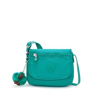 Kipling Sabian – Mini bolso cruzado impreso, teal (Mermaid Teal), Mediana, Casual