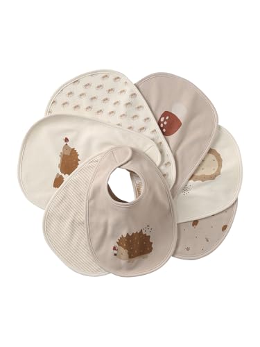 VERTBAUDET Lot de 7 bavoirs naissance en coton bio Hérissons TU