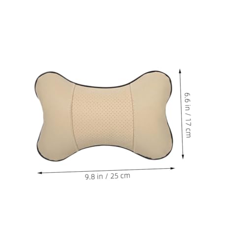 Almohada para Cabeza de Auto Cuero Artificial 22x15x14 cm miniatura 2