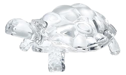 Estatua de vidrio tortuga Feng Shui tamaño grande
