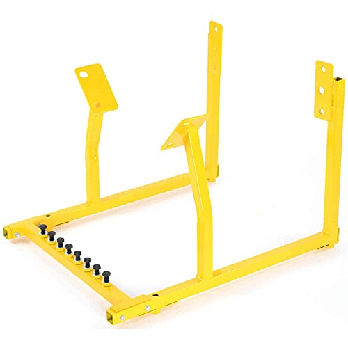 JEGS Engine Cradle for GM LS Series Engines | All-Steel Construction | Powdercoated Yellow | 1000 LBS Capacity | Hardware Included | Easy Assembly