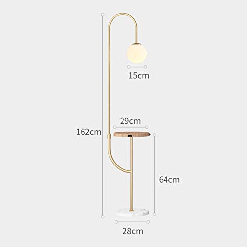 Lámpara de pie blanca TTDGYYXW elegante para salón con luz de lectura nórdica 4