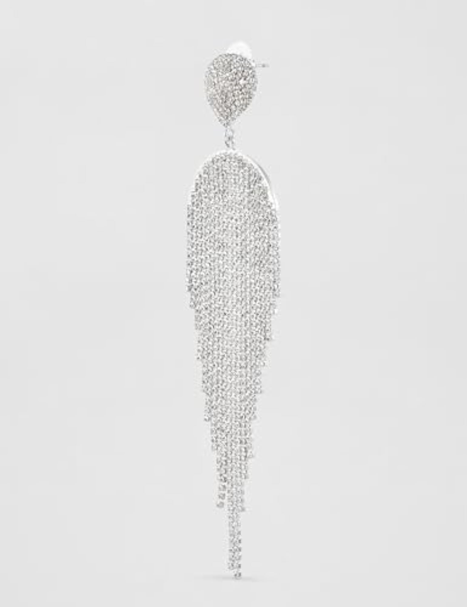 Women's Crystal Zirconia Long Dangler Earrings