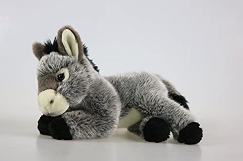 Teddys Rothenburg Plüschesel, 19 Cm Sitzend, Grau/schwarz/weiß – Kuschelweich & Waschbar Bis 30°C