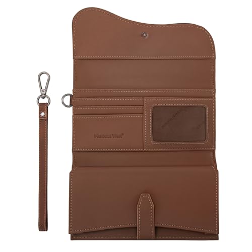 Montana West Wallets for Women Large Phone Wristlet Wallets Trifold Money Organizers with Coin Purse and Wrist Strap3