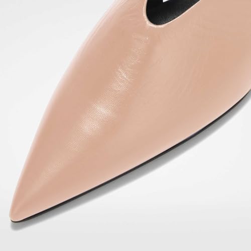 Women Slingback Heels,1.5 Inch Low Heel Pump Shoes Ladies Dress Shoes Pointy Toe Buckle Strap Kitten Heels for Evening Parties Size 5-12 US3