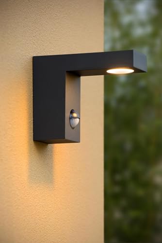 Lucide Texas-IR - Wall Spotlight Outdoor - LED - 1x6W 3000K - IP54 - Anthracite - Image 3