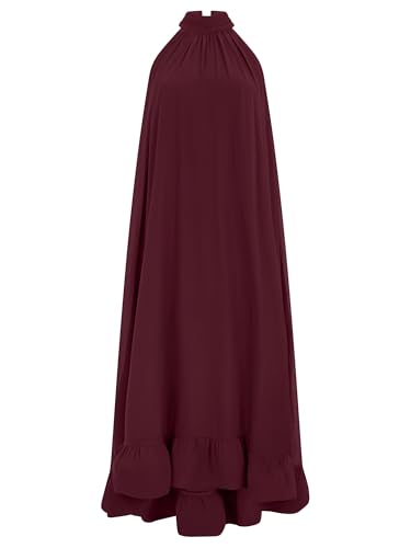 Robe en mousseline de soie longue robe d'été fluide chic et vêtement femme élégant
